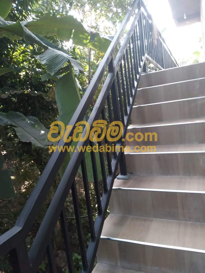 Steel Handrailing Work Sri Lanka