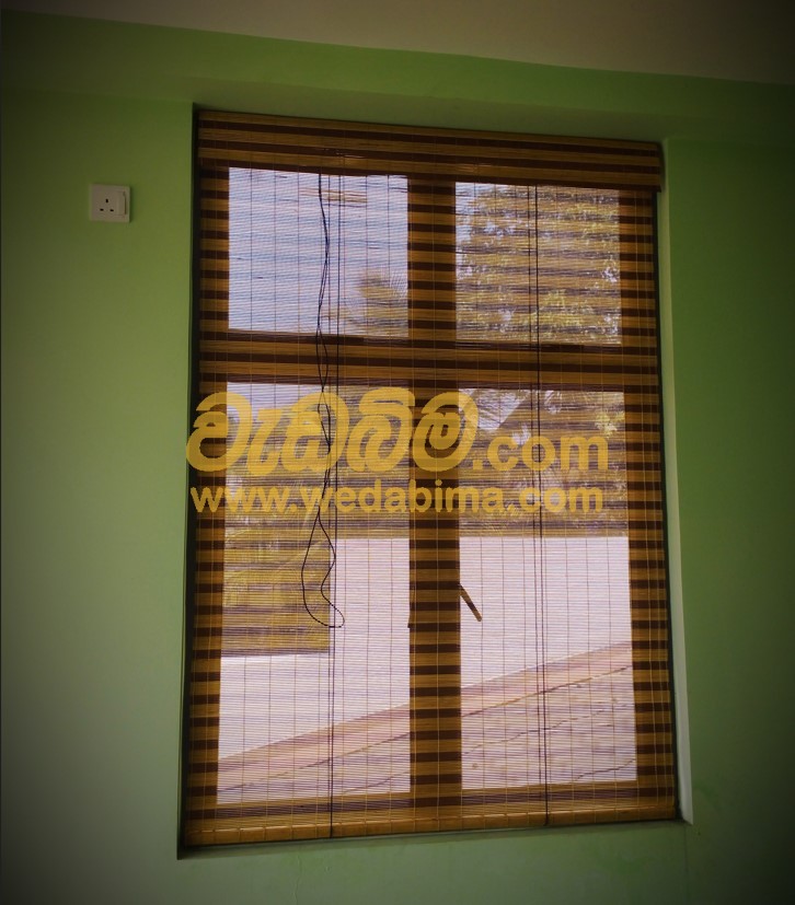 Indoor cane blinds