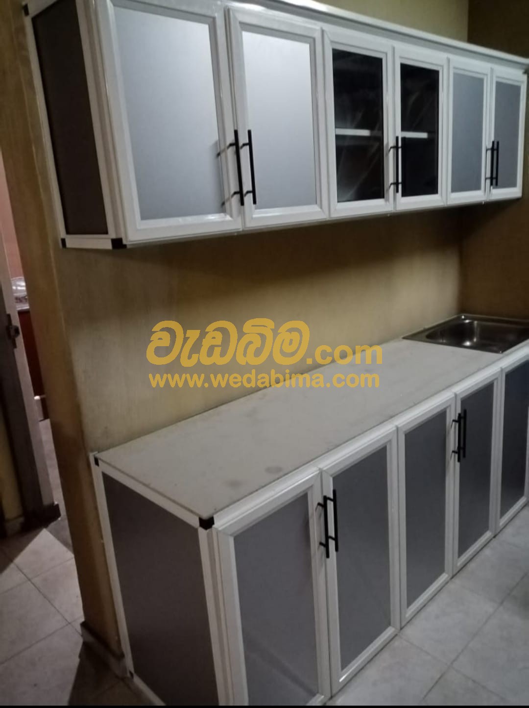 Aluminium kitchen cabinets in Negombo