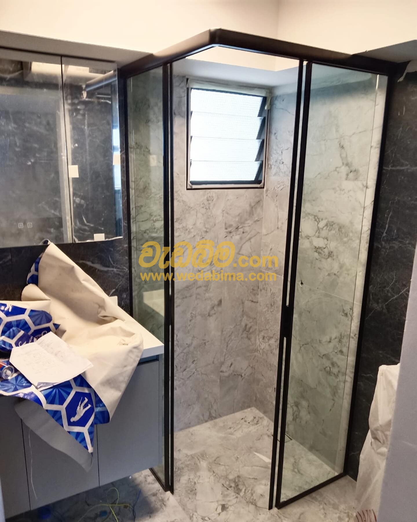 Bathroom Glass work in Andiambalama