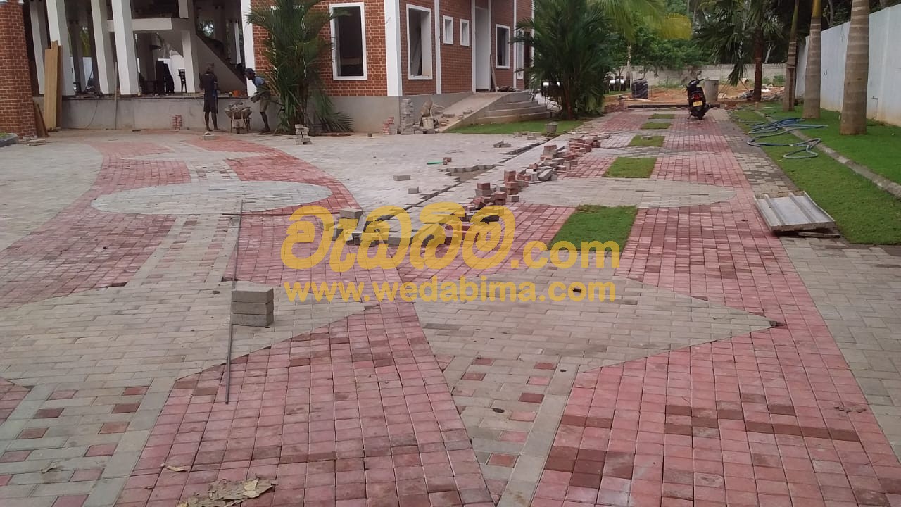 interlock paving and Garden designers in colombo