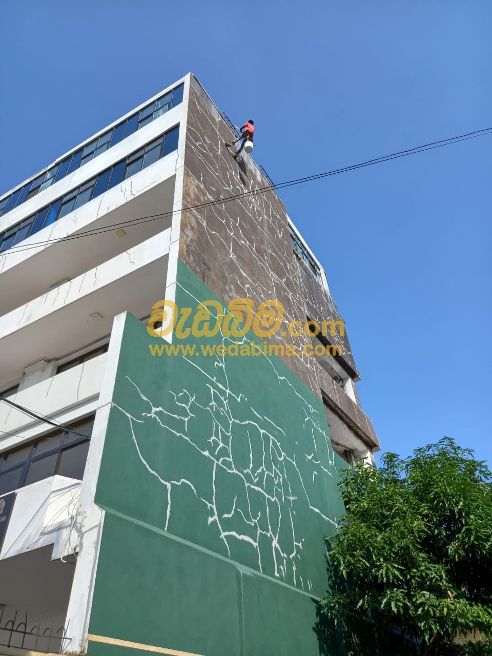 Exterior wall paint in homagama