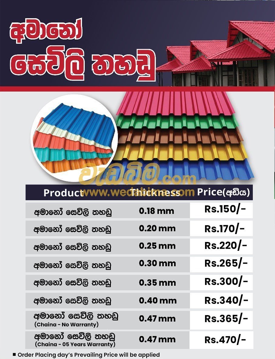 roofing sheets sri lanka