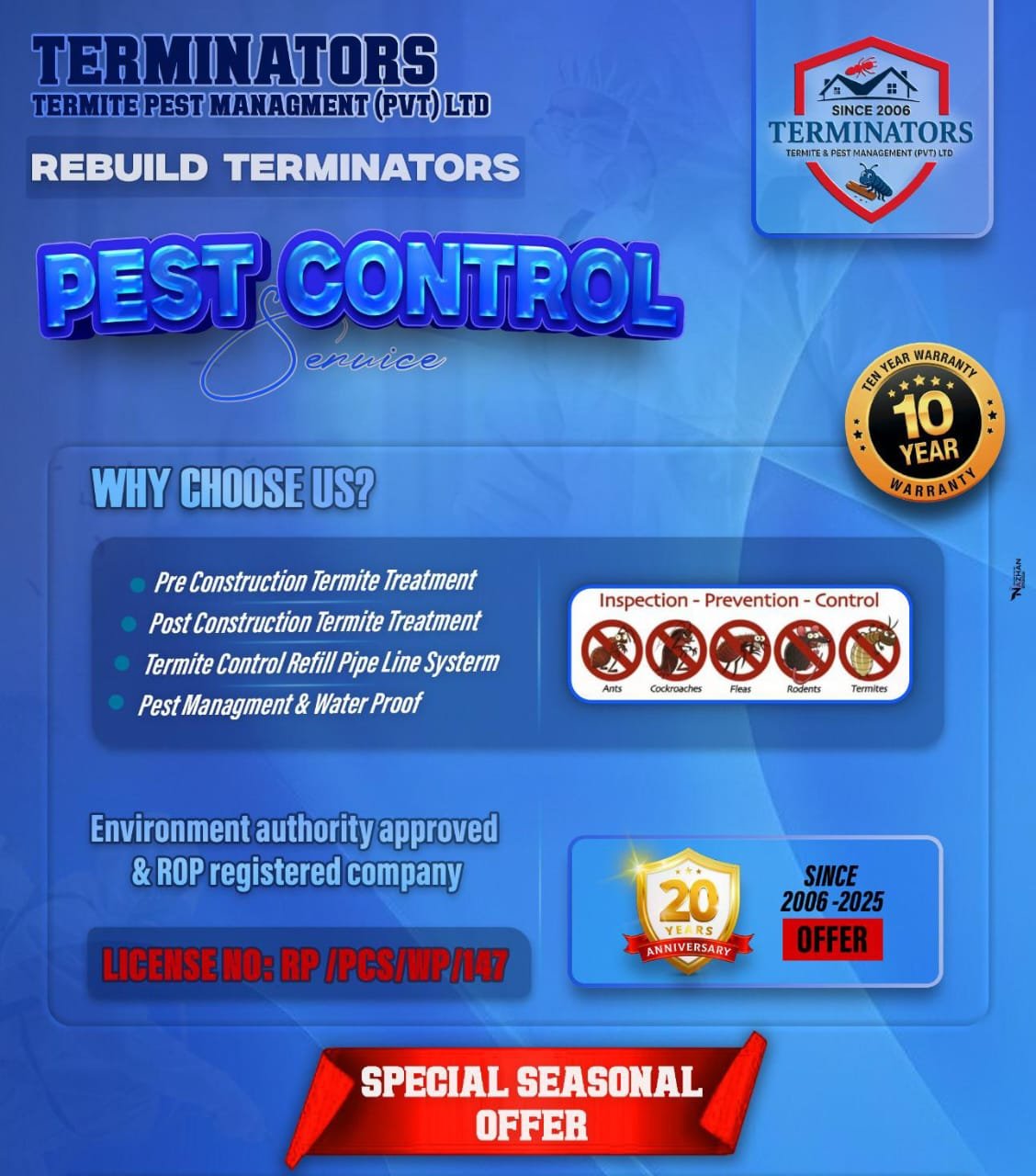 anti termite service price in kandy