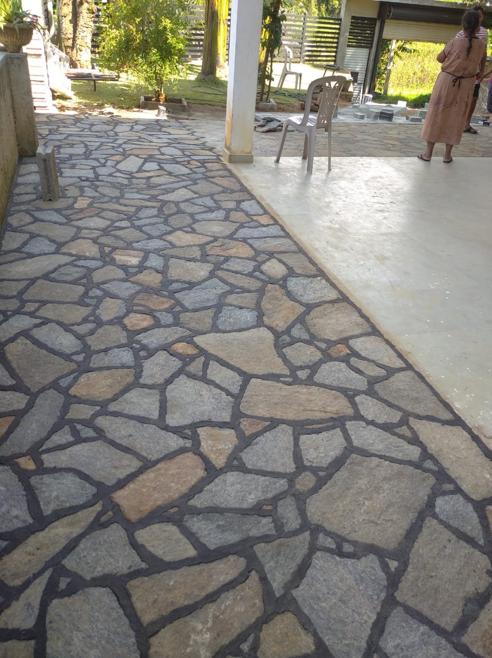 Natural point stone for flooring matara sri lanka
