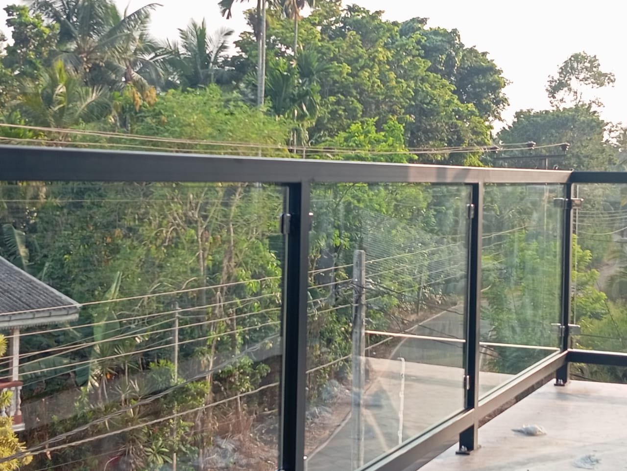 Steel and Tempered Glass Handrail Designs Bandarawela