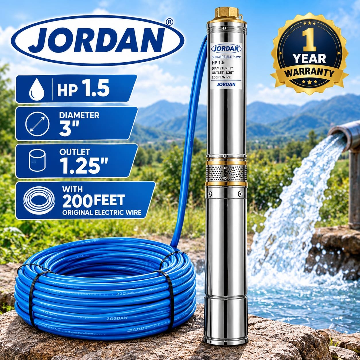 3 inch Hp 1.5 Deep submersible pump sale price colombo