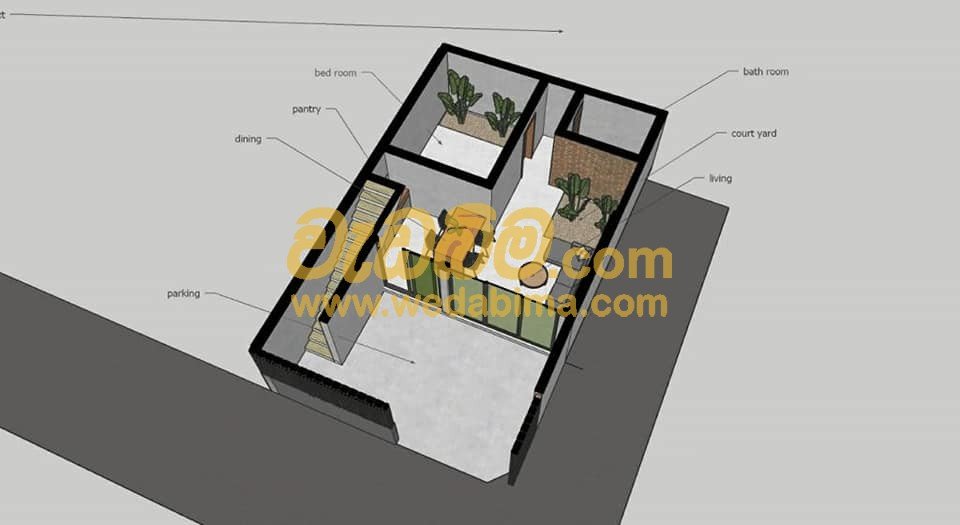 3D Plan Home Design - Anuradhapura