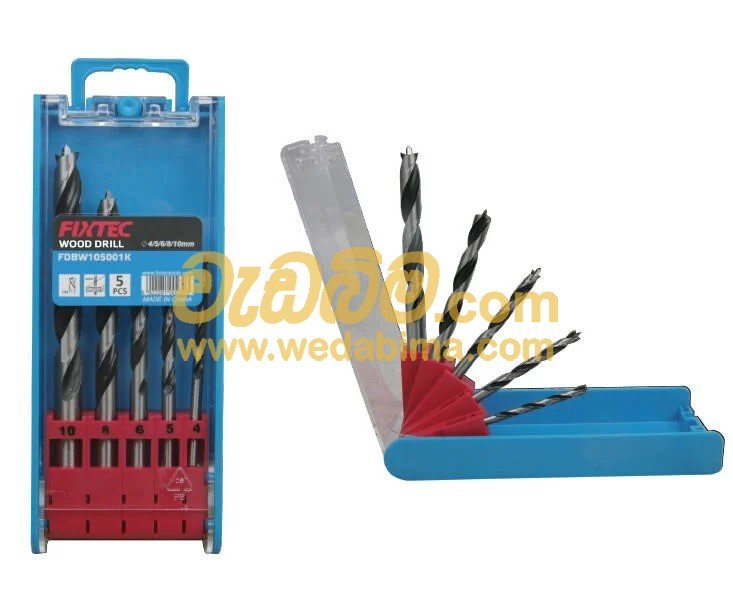 5pcs Wood Twist Drill Bits Set