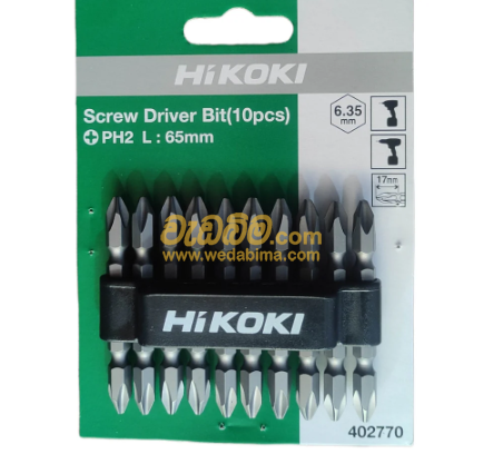 10Pcs 65mm Screw Driver Bit Set - Hi Koki