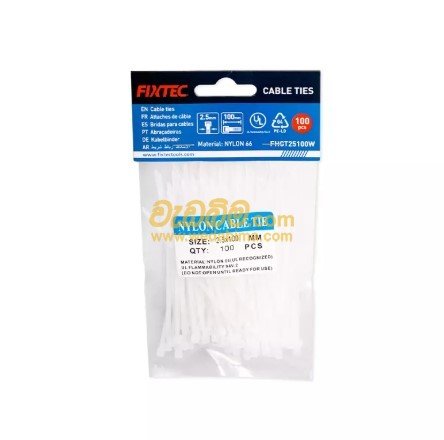 100mm White Cable Tie